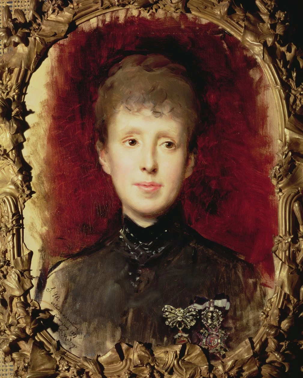 Raimundo Madrazo - Ritratto di Maria Cristina d'Asburgo, 1887, Museo del Prado, Madrid